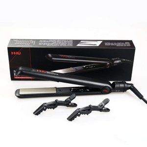 Professional Negative Ion Hair Straightener,Ceramic Flat Iron with 1 Inch Titani